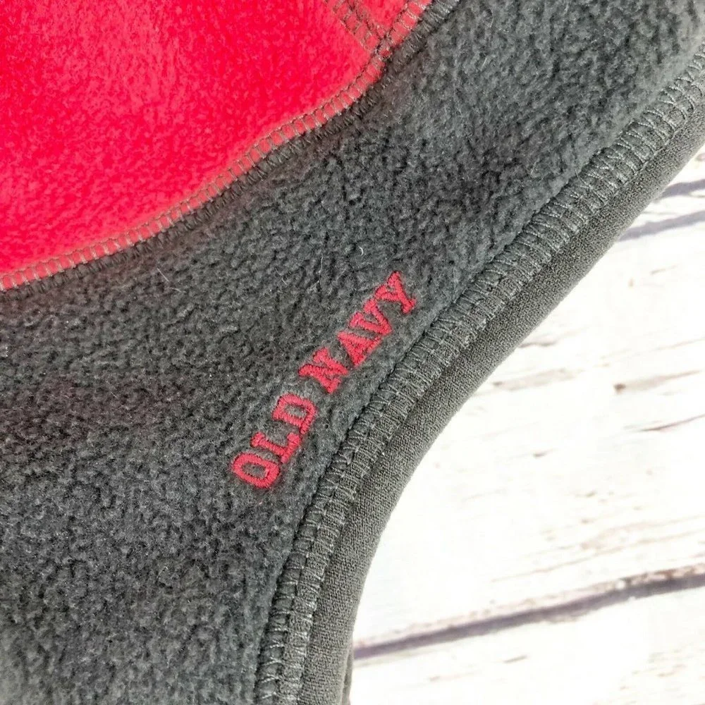 Old Navy Fleece Beanie -‎ Red and Gray Ohio State Colors - Size S